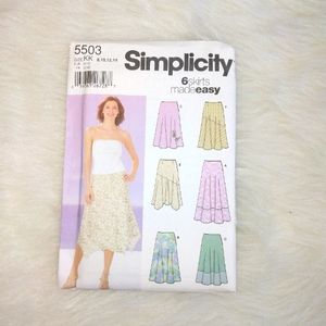 Simplicity 5503 6 skirts made easy Sz 8-14